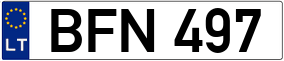 Truck License Plate